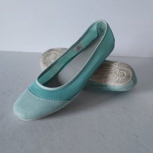 Patagonia Atoll Aqua Maha Breathe Leather Mesh Ballet Flat Slip On Women US7.5